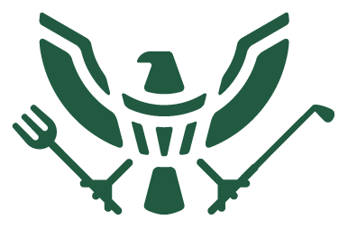 1776 by David Burke Eagle Logo Green
