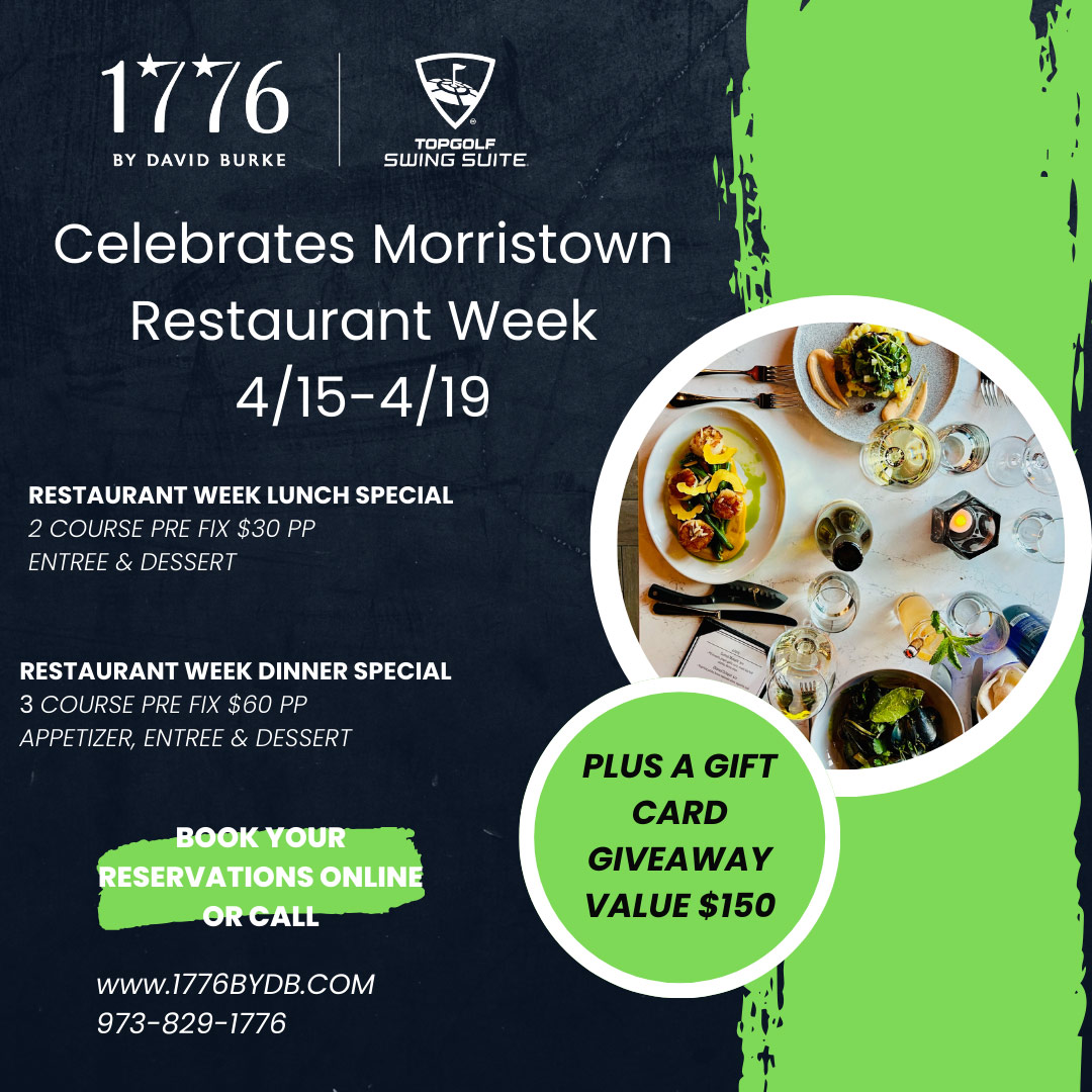 Morristown Restaurant Week Lunch specials 4/15-4/19