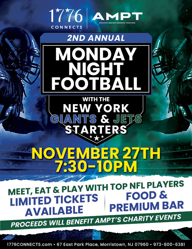 Monday Night Football with the New York Giants and Jets Starters November 27th
